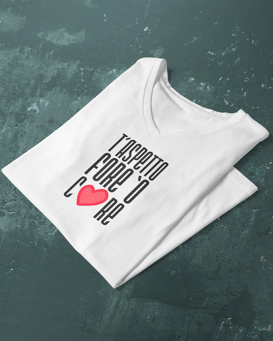 Shirt T'aspetto fore 'o core