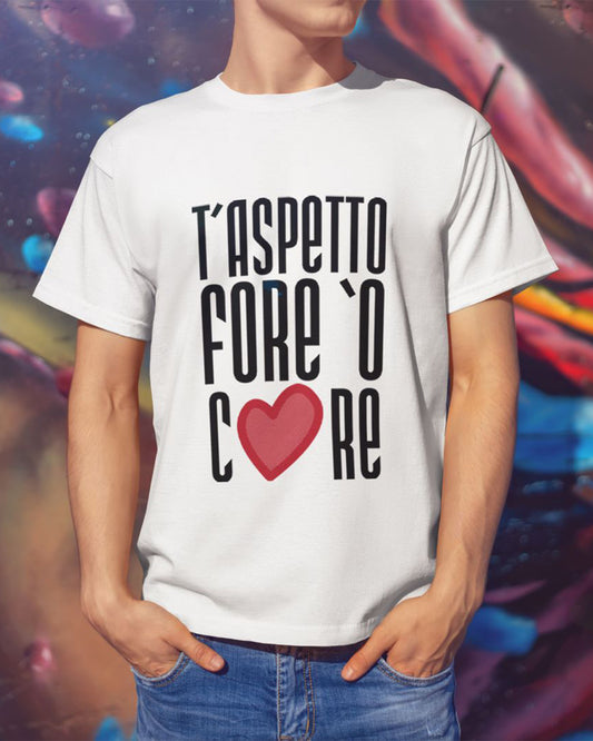 Shirt T'aspetto fore 'o core